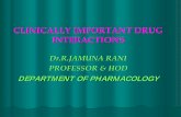 CLINICALLY IMPORTANT DRUG INTERACTIONS · clinically important drug interactions ... department of pharmacology. drug interaction – a review. ... contraceptives.Published in: Drugs
