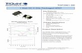 DAT-TGF2961 SD-b.ppt - Mouser Electronics · TGF2961-SD Table IIIa RF Characterization Table SYMBOL PARAMETER TEST CONDITIONS NOMINAL UNITS NOTES Gain Small …