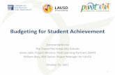 Budgeting for Student Achievement .pdf · Budgeting for Student Achievement A presentation to The Council for Great City Schools Steve Jubb, Project Director, Pivot Learning Partners