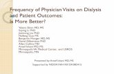 Frequency of Physician Visits on Dialysis and Patient …usrds.org/2013/pres/Ishani_USRDS_2013.pdf · Plantinga LC et al, J Am Soc Nephrol 15: 210, 2004. CHOICE cohort of incident