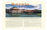 City Tourism Kerala 6/English/kerala.pdf · Notably, Kerala also boasts the best beaches in India, ... waterfalls and a variety of wildlife. Islamic Tourism ... and the list of places