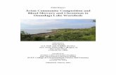 Avian Community Composition and Blood Mercury and … · Avian Community Composition and Blood Mercury and Chromium in Onondaga Lake Wastebeds ... A sample of invertebrates was collected