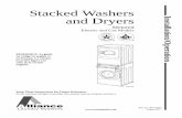 Stacked Washers and Dryers - Alliance Laundry Systemsdocs.alliancelaundry.com/tech_pdf/production/802703.pdf · Stacked Washers and Dryers Metered ... 21 Step 8: Wipe Out Inside of