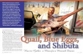 Quail, Blue Eggs, and Shibuta - halachicadventures.comhalachicadventures.com/wp-content/uploads/2009/09/exotic-species.pdf · kosher locusts or water buffalo, ... like pig, and that