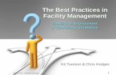 The Best Practices in Facility Management Best Practices in Facility Management Creating an Environment of Operational Excellence Kit Tuveson & Chris Hodges •Performance Management