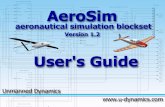 AeroSim Blockset User's Guide - u-dynamics.com · Since the AeroSim blockset components are built using only basic Simulink blocks and portable C/C++ code, you can use