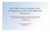 ICF-MR Cost Analysis and Comparison with … Minutes...ICF-MR Cost Analysis and Comparison with CAP/MR-DD ... and shall have a diagnosis of mental retardation ... nursing, • Psychiatry
