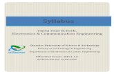 Syllabus - Charotar University of Science and Technology ... · Application of Ampere’s Circuital law for an ... C. Detailed Syllabus: 1. Operational Amplifier and its characteristics