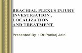 BRACHIAL PLEXUS INJURY INVESTIGATION , …aiimsnets.org/NeurosurgeryEducation/NeurosurgicalSpecialties/...BRACHIAL PLEXUS INJURY INVESTIGATION , LOCALIZATION AND TREATMENT Presented