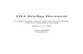 FDA Briefing Document · FDA Briefing Document Peripheral and Central Nervous System Drugs. Advisory Committee Meeting January 22, 2016 NDA 206488 Eteplirsen