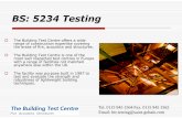 BS: 5234 Testing - Structural Testing · BS: 5234 Testing The Building Test Centre offers a wide range of construction expertise covering the areas of fire, acoustics and structures.