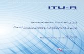 RECOMMENDATION ITU-R BS.1770-3* - Algorithms to … · Recommendation ITU-R BS.1770-3 (08/2012) Algorithms to measure audio programme loudness and true-peak audio level BS Series