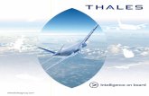 Driving success Intelligence on board - Thales Group · Thales systems are flying on every kind of aircraft: civil airliners and military transports, regional transports and business
