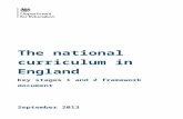 The national curriculum in England - Framework 40495... · Web viewThe national curriculum in England Aims The national curriculum provides pupils with an introduction to the essential