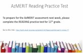 AzMERIT Practice Tests - Deer Valley Unified School … Reading Practice Test To prepare for the AzMERIT assessment next week, please complete the READING practice test for 11th grade.