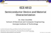 Semiconductor Device and Material Characterizationalan.ece.gatech.edu/ECE4813/Lectures/Lecture3DopingProfiling.pdfSemiconductor Device and Material Characterization ... 0 0.02 0.04