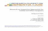 Research on Supportive Approaches for Family and … 2 Background.pdf · Research on Supportive Approaches for Family and Other Caregivers ... (National Alliance for Caregiving and