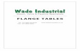 Wade Industrial Flange Tables€¦ · Steam, Valve & Pipeline Specialists Wade Industrial FLANGE TABLES (011)892-5419/20  (01 1)892-5061 Tel: Fax: