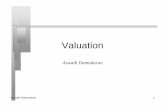 Valuation - NYUadamodar/pdfiles/cf2E/val.pdfAswath Damodaran 4 Equity Valuation n The value of equity is obtained by discounting expected cashflows to equity, i.e., the residual cashflows