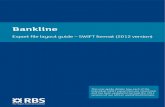 RBS Bankline export file layout guide - SWIFT format ... · Bankline Export file layout guide –SWIFT format ... versions of our MT942 and MT940 formats. ... Field reference