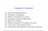 Chapter 8: Feedback - URI · Chapter 8: Feedback 8.1 General Considerations 8.2 Feedback Topologies 8.3 Effect of Feedback on Noise ... •Suppose the feedforward amplifier above