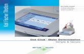Karl Fischer Titration Titration Excellence · Karl Fischer Titration Titration Excellence. 2 Know Your Water Content in One Click ... With the METTLER TOLEDO Karl Fischer titrators