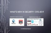 WHAT’S NEW IN SECURITY+ SY0-401? - a.netcominfo.coma.netcominfo.com/webinars/slides/NetCom_Whats New in Security+_S… · WHAT’S NEW IN SECURITY+ SY0-401? PRESENTED BY NETCOM