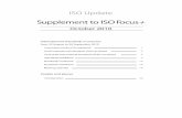 Supplement to ISO Focus - tsinfo.js.cn · ISO/CD 15614-14 Specification and ... ISO Update, Supplement to ISO Focus -- October 2010 3 TC 35 Paints and varnishes ... (Revision of ISO/TS
