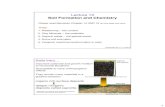 Lecture 13 Soil Formation and Chemistry - soest.hawaii.edu · Lecture 13 Soil Formation and Chemistry ... Most abundant organic component, improves soil physical properties, exchanges