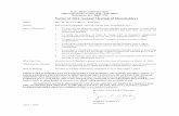 Notice of 2016 Annual Meeting of Shareholders ANNUAL MEETING OF SHAREHOLDERS NOTICE OF ANNUAL MEETING AND PROXY STATEMENT TABLE OF CONTENTS Page PROXY SUMMARY 1 PROXY STATEMENT 8 Purpose