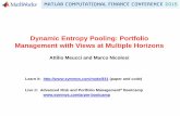 Dynamic Entropy Pooling: Portfolio Management with …€¦ · Meucci – Nicolosi Dynamic Entropy Pooling: Portfolio Management with Views at Multiple Horizons Background • The