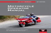 Motorcycle operator Manual - Motorcycle Safety … used in a multi-year study of ... in the nation adopt the Motorcycle Operator Manual for use in their ... did not find even one case