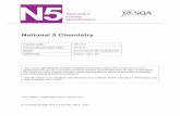 National 5 Chemistry - SQA - Scottish Qualifications Authority · National 5 Chemistry Course code: C813 75 ... Chemistry is the study of matter at the level of atoms, ... Covalent