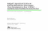 'High Speed Clock Distribution Design Techniques for … · High Speed Clock Distribution Design Techniques for CDC ... Abstract The memory bandwidth of ... High Speed Clock Distribution