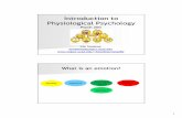 Introduction to Physiological Psychology - Cog ksweeney/pdfs/21.pdfIntroduction to Physiological Psychology What is an emotion? appraisal experience physiological response behavior