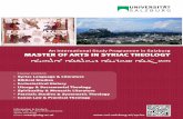 An International Study Programme in Salzburg MASTER OF ... · An International Study Programme in Salzburg ... Austria ECTS 120 points ... Studying the Syriac tradition enriches our