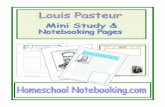 Louis Pasteur Notebooking Pageshomeschoolnotebooking.com/download_pages/samples/pasteur_sampl… · from our store. Check out our growing collection of FREE Notebooking and Copywork
