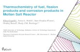Thermochemistry of fuel, fission products and corrosion ...€¦ · LiF-NiF. 2, NaF-NiF. 2, KF-NiF. 2. phase diagrams . Fission products with relatively high production yield which