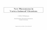 New Phenomena in Vortex-Induced Vibrations Phenomena in Vortex-Induced Vibrations C.H.K. Williamson Fluid Dynamics Research Laboratories Cornell University Supported by the Office
