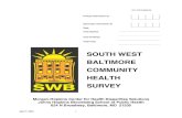 SOUTH WEST BALTIMORE COMMUNITY HEALTH … · SOUTH WEST BALTIMORE COMMUNITY HEALTH SURVEY ... 6 American Indian or Alaskan Native ... your teeth or gums were sensitive to heat, cold,