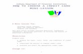 HOW TO CHOOSE A CREDIT CARD - IN.gov · Web viewIndiana Department of Financial Institutions HOW TO CHOOSE A CREDIT CARD MINI-LESSON A Mini-lesson for: secondary school teachers adult