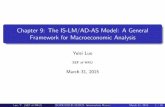 Chapter 9: The IS-LM/AD-AS Model: A General …yluo/teaching/Econ2220_2015/lecture9a.pdfChapter 9: The IS-LM/AD-AS Model: A General Framework for Macroeconomic Analysis Yulei Luo ...