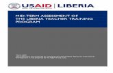 MID-TERM ASSESSMENT OF THE LIBERIA …pdf.usaid.gov/pdf_docs/PNADP441.pdfThis document was submitted by The QED Group, LLC to the United States Agency for International Development