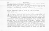 The Theology of Catherine of Siena - Dominicana Vol. 46 No. 4 · Catherine knew this. She speaks of it as a cloud. ... closely joined facts to ponder: ... St. Catherine's most certain