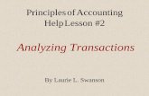 PrinciplesofAccounting HelpLesson #2ww2.nscc.edu/swanson_l/Acct 1104 Web/Presentations... · When you are working an accounting problem, the information about a transaction found