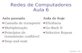 Redes de Computadores Aula 6 - Landclasses/coppe-redes-2011/slides/aula_6.pdf · Figueiredo – 2011 Redes de Computadores Aula 6 Aula passada Camada de transporte Multiplexação