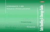 VORANATE T-80 Toluene Diisocyanates - Brenntag€¦ ·  · 2018-03-224 VORANATE T-80 TDI Products VORANATE* T-80 TDI products are designed for a variety of high-resilience molding,