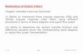 Realization of Digital Filters - Department of EE - City ...hcso/ee3202_9.pdf · Realization of Digital Filters ... Filter Implementation When causality is assumed, ... expansion