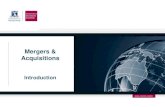 Mergers & Acquisitions - Amazon Simple Storage Service · 2/24/1995 · –Economies of vertical integration –Economies of horizontal integration –Eliminating inefficiences –Unused