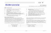 Sitronix ST7066U - Newhaven Display International, Inc ... · PDF fileSitronix ST7066U Dot Matrix LCD Controller/Driver ... for driving a dot-matrix liquid crystal display are internally